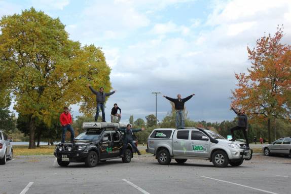 Encontro do 1000dias e o 4x1 em Vancouver, no Canadá (foto da expedição 4x1 - Retratos da América)